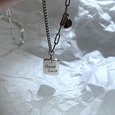 Colier din argint Good Luck